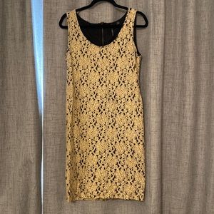 Gold and Black Dress.